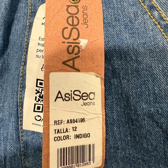 AsiSea belted distressed Jeans made in Columbia Sz 12/30 - Picture 12 of 13